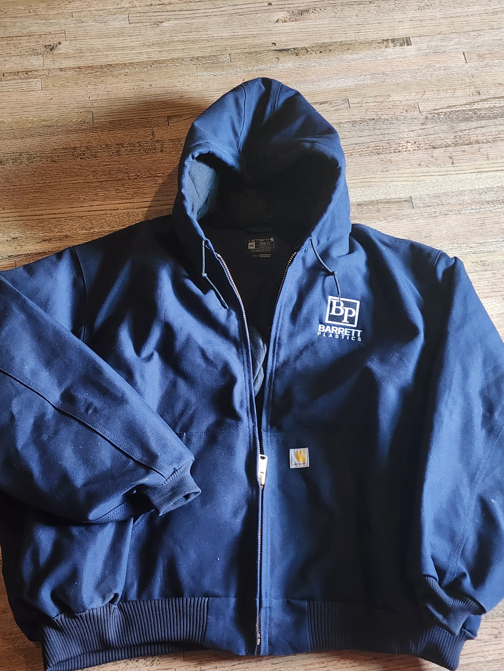 Carhartt Navy Blue Hooded Zip Jacket